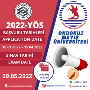 ondokuz mayıs üniversitesi yös 2022 sınav takvimi açıklandı