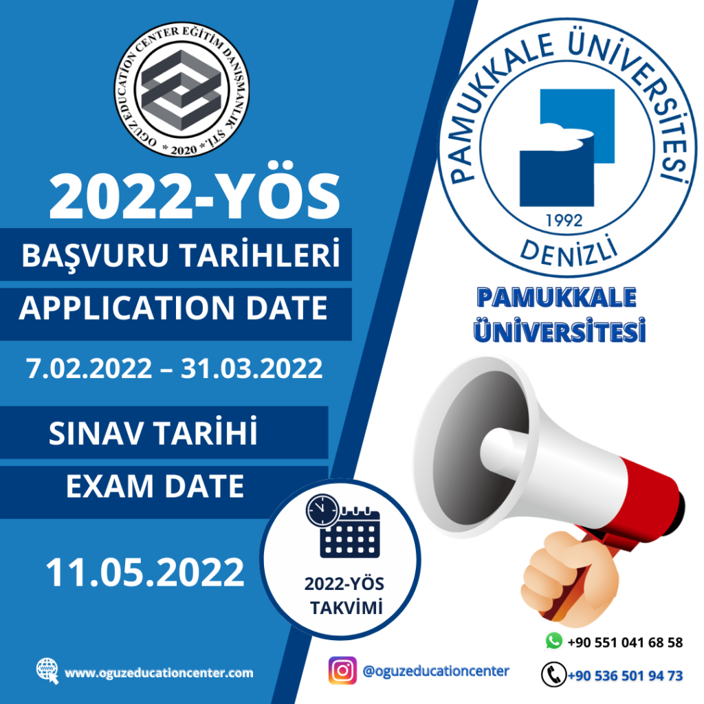 pamukkale üniversitesi yös 2022 sınav takvimi açıklandı